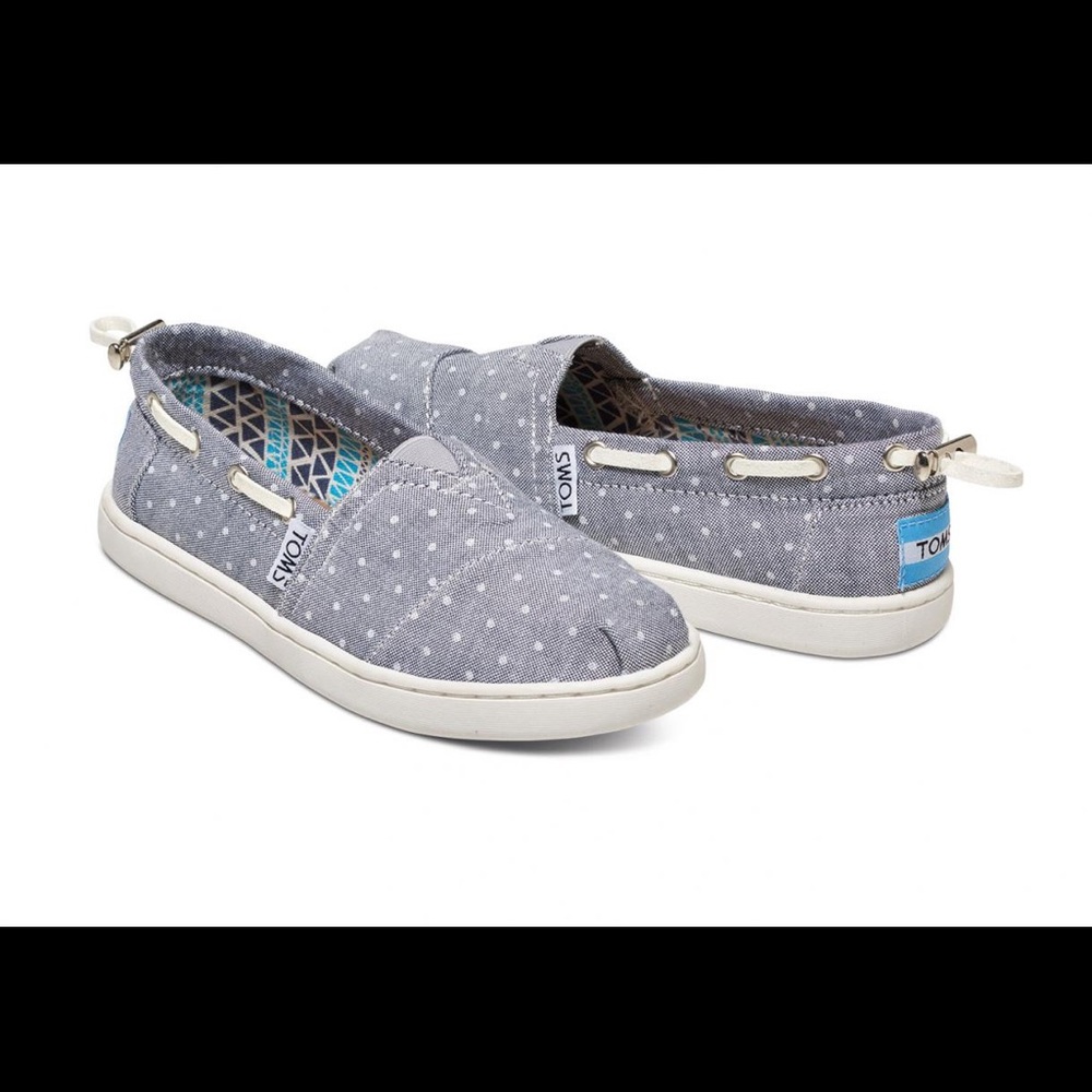 Toms Polka Dot Slip-ons.